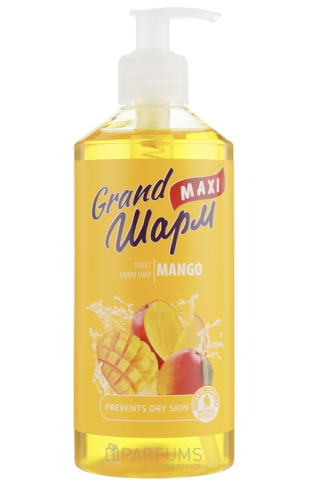 Мило туалетне рідке Grand Шарм (MAXI) MANGO 500мл